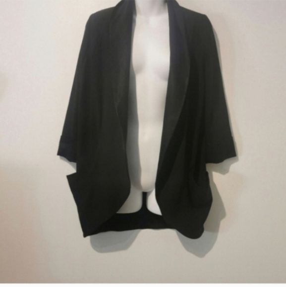 Aritzia Wilfred black open front oversized Chevalier blazer s2 - Picture 10 of 10